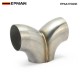 EPMAN Stainless Steel Universal Welding Exhaust Pipe Precision T-Style Y-Pipe Structure For racing cars, trucks, and motorcycles Exhaust Systems EPAA17G03K