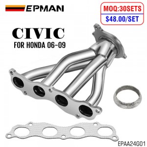 EPMAN Racing Stainless Steel Headers For Honda Civic Si 06-09 Exhaust System EPAA24G01