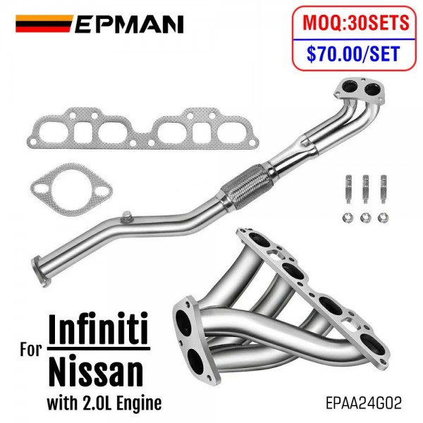 EPMAN Stainless Steel Exhaust Manifold Header For Nissan 200Sx / Sentra / NX Infiniti G20 2.0L 1991-2001 EPAA24G02 EPMAN Stainless Steel Exhaust Manifold Header For Nissan 200Sx / Sentra / NX Infiniti G20 2.0L 1991-2001 EPAA24G02