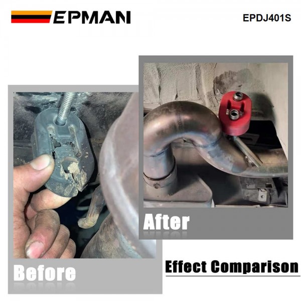 EPMAN 4PCS Universal 2 Holes Exhaust Hanger Rubber Insulator Bushing Mount EPDJ401S