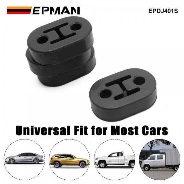 EPMAN 4PCS Universal 2 Holes Exhaust Hanger Rubber Insulator Bushing Mount EPDJ401S