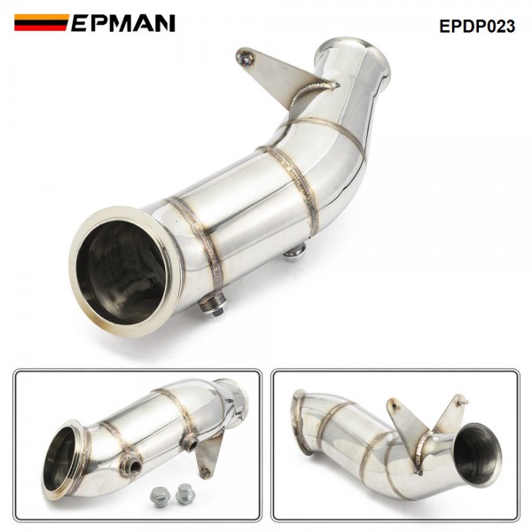 EPMAN 4" Stainless Steel Turbo Downpipe for BMW 335i & 335xi N55/F20/F21/F30 2013/07+ For BMW M135i & M135xi N55 Exhaust System EPDP023