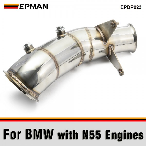 EPMAN 4" Stainless Steel Turbo Downpipe for BMW 335i & 335xi N55/F20/F21/F30 2013/07+ For BMW M135i & M135xi N55 Exhaust System EPDP023