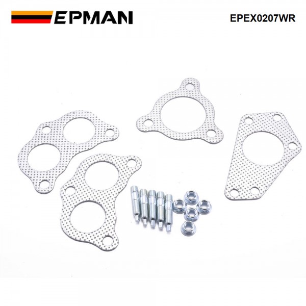 EPMAN For Subaru lmpreza WRX STI 2002-2007 2.0L 2.5L Turbo Stainless Steel Exhaust Header + Up-Pipe EPEX0207WR