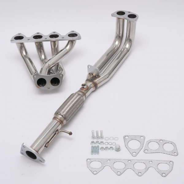 EPMAN For Honda Prelude H22 H-Series 92-96 Swap 4-2-1Tri-Y Exhaust Header + Flex Piping EPEX9296H22 EPMAN For Honda Prelude H22 H-Series 92-96 Swap 4-2-1Tri-Y Exhaust Header + Flex Piping EPEX9296H22
