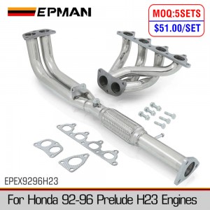 EPMAN For Honda Prelude I4 H23 VTEC 1992-1996 Stainless Steel Exhaust Header EPEX9296H23 