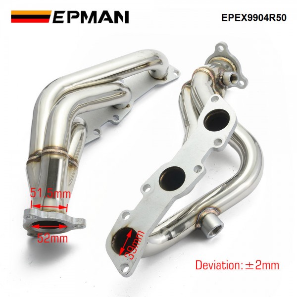 EPMAN Stainless Steel Racing Manifold Exhaust Header For 98-04 Nissan Frontier D22 / Pathfinder R50 3.3L V6 EPEX9904R50