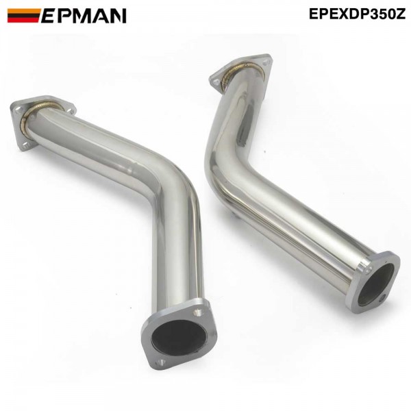 EPMAN Downpipe Exhaust Decat Down Pipe Catless For Nissan 350z For Infiniti G37 V36/FX30/FX50/QX70  For Turbine Housing Into The Exhaust EPEXDP350Z