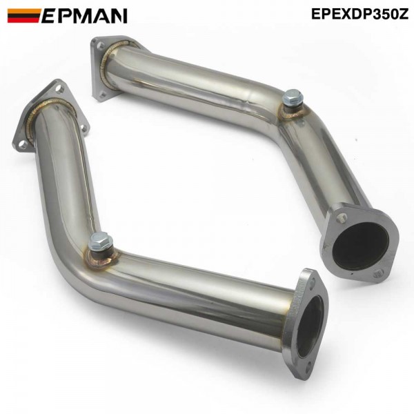 EPMAN Downpipe Exhaust Decat Down Pipe Catless For Nissan 350z For Infiniti G37 V36/FX30/FX50/QX70  For Turbine Housing Into The Exhaust EPEXDP350Z