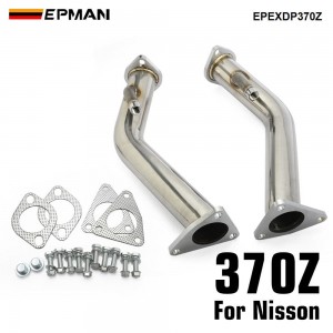 EPMAN Downpipe Exhaust Decat Down Pipe Catless For Nissan 370z For Infiniti G37 Z34 For Turbine Housing Into The Exhaust EPEXDP370Z
