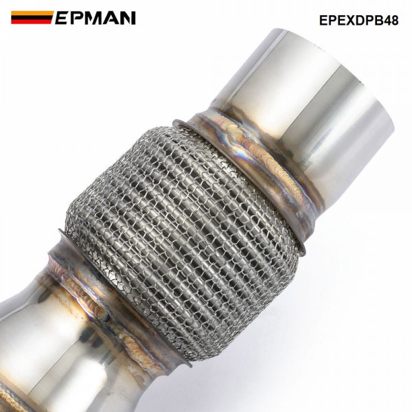 EPMAN B48 Exhasut Catless Downpipe for BMW F20 F30 G20 | +30HP Gain | Stainless Steel EPEXDPB48