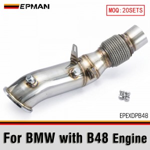 EPMAN B48 Exhasut Catless Downpipe for BMW F20 F30 G20 | +30HP Gain | Stainless Steel EPEXDPB48