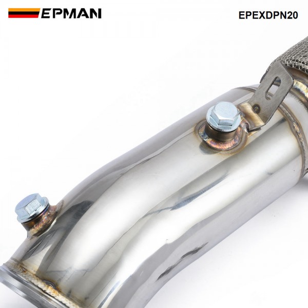 EPMAN High Flow Performance Catless Downpipe for BMW N20 Engine F20 F22 F30 F32 F34 125i 220i 228i 320i 328i 420i 428i Stainless Steel EPEXDPN20