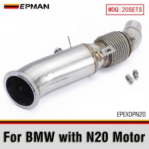 EPMAN High Flow Performance Catless Downpipe for BMW N20 Engine F20 F22 F30 F32 F34 125i 220i 228i 320i 328i 420i 428i Stainless Steel EPEXDPN20