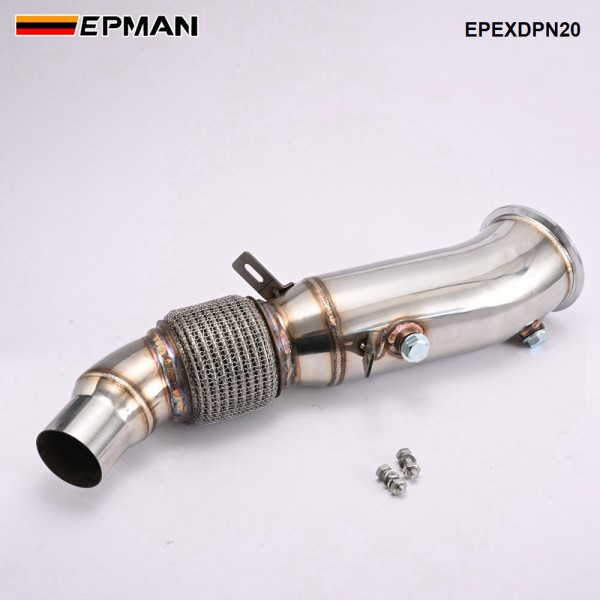 EPMAN High Flow Performance Catless Downpipe for BMW N20 Engine F20 F22 F30 F32 F34 125i 220i 228i 320i 328i 420i 428i Stainless Steel EPEXDPN20