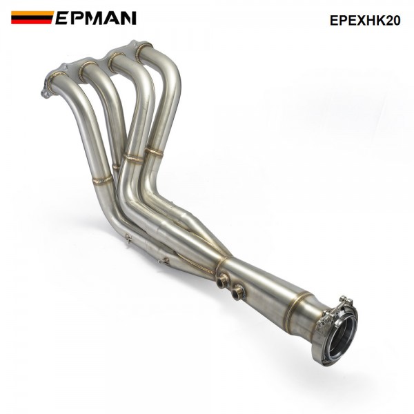 EPMAN Header Exhaust Downpipe 3" 4-1 Tri-Y For Honda Civic EK EG DC2 K Series K20 K24 V-Band Down Pipe EPEXHK20