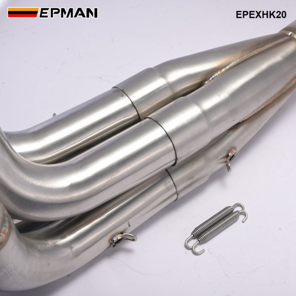 EPMAN Header Exhaust Downpipe 3" 4-1 Tri-Y For Honda Civic EK EG DC2 K Series K20 K24 V-Band Down Pipe EPEXHK20