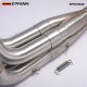 EPMAN Header Exhaust Downpipe 3" 4-1 Tri-Y For Honda Civic EK EG DC2 K Series K20 K24 V-Band Down Pipe EPEXHK20