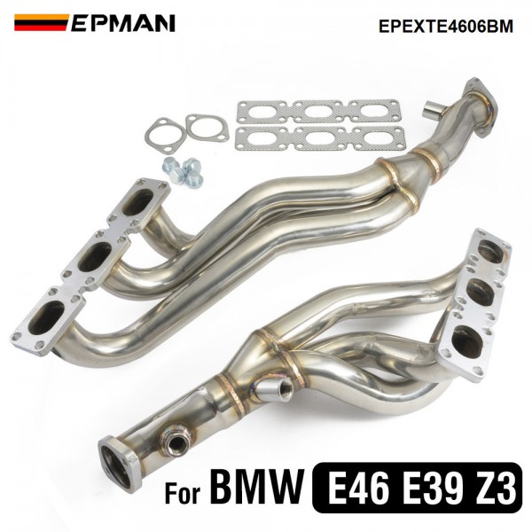 EPMAN Stainless Steel Exhaust Manifold Header for BMW E46 1998-2006 323i 328i Z3-528I/M54 E39 EPEXTE4606BM