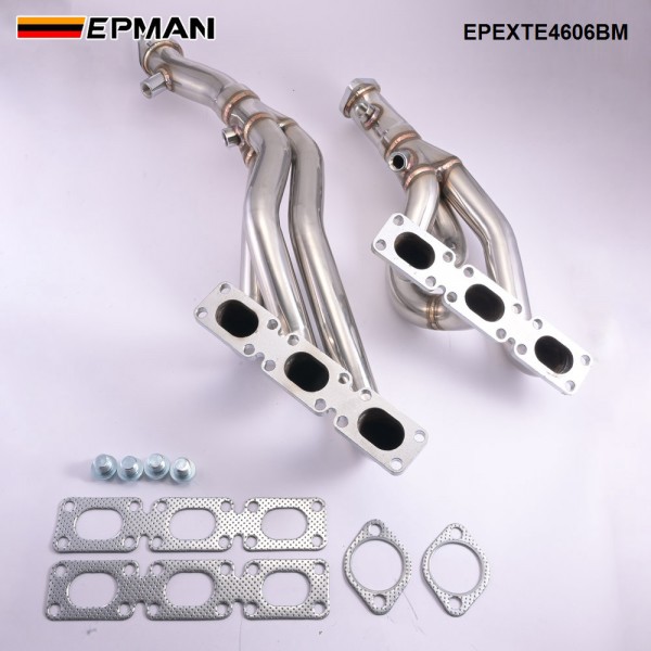 EPMAN Stainless Steel Exhaust Manifold Header for BMW E46 1998-2006 323i 328i Z3-528I/M54 E39 EPEXTE4606BM