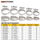 EPMAN Custom Universal Stainless Steel 304 Exhaust Pies Sawtooth Pie Cut - Angle Segment 15Degree | 1.5mm 1D Radius EPHJG EPMAN Custom Universal Stainless Steel 304 Exhaust Pies Sawtooth Pie Cut - Angle Segment 15Degree | 1.5mm 1D Radius EPHJG