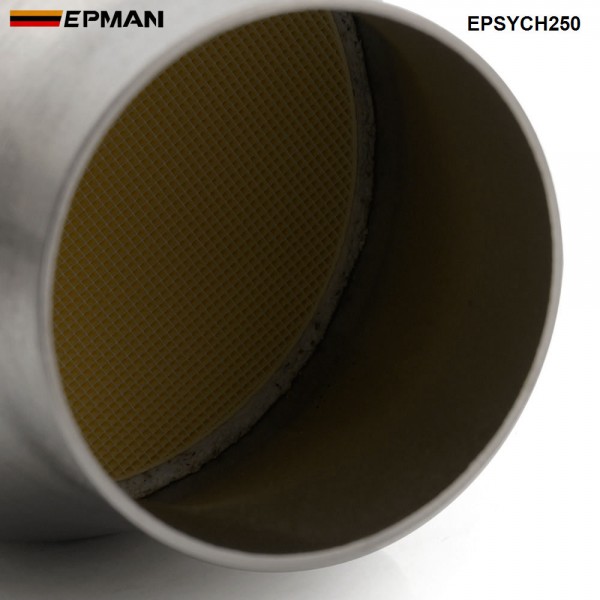 EPMAN 2.5 inch Universal Spun Catalytic Converter High Flow Stainless Steel 410250 EPSYCH250 