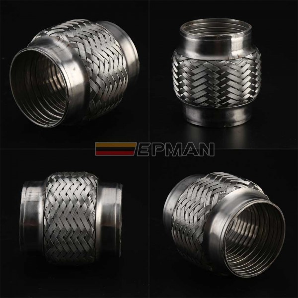 TANSKY Universal Stainless Steel Exhaust Flexible Pipe Flexi Joint Tube Car Repair Accessories TANSKY Universal Stainless Steel Exhaust Flexible Pipe Flexi Joint Tube Car Repair Accessories