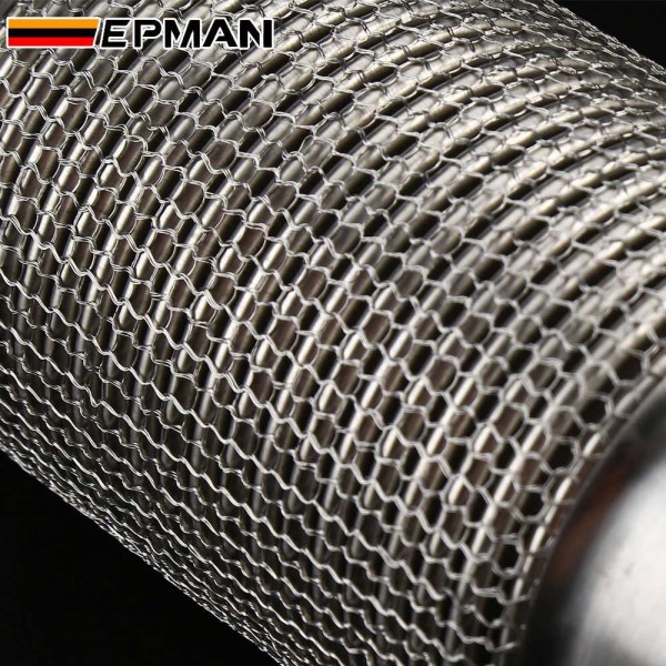 EPMAN Car Exhaust Flexible Pipe Stainless Steel 304 Exhaust Flex Connector Pipes Bellows Universal for Car Durable