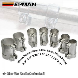 TANSKY 304 Stainless Steel Muffler Clamp Exhaust Butt Joint Pipe Clamps 51mm 58mm 60mm 70mm 64mm 76mm 89mm 