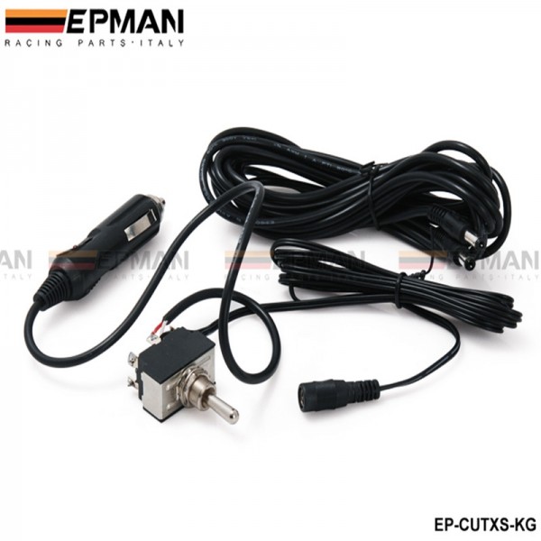 TANSKY - High Quality Toggle Switch 12ft Wiring Harness For the Electric Exhaust Cutout TK-CUTXS-KG TANSKY - High Quality Toggle Switch 12ft Wiring Harness For the Electric Exhaust Cutout TK-CUTXS-KG