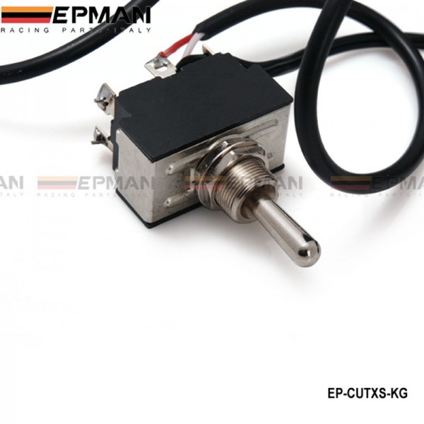 TANSKY - High Quality Toggle Switch 12ft Wiring Harness For the Electric Exhaust Cutout TK-CUTXS-KG TANSKY - High Quality Toggle Switch 12ft Wiring Harness For the Electric Exhaust Cutout TK-CUTXS-KG