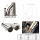 EPMAN Patented Product 2" / 2.25" / 2.5" / 3" Electric Exhaust Downpipe Cutout E-Cut Out Dual-Valve Controller Remote Kit EP-CUT007Y