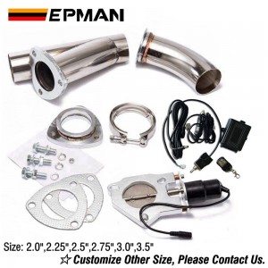 EPMAN 2"/2.25"/2.5"/2.75"/3"/3.5" Elextric Exhaust Catback/Downpipe Cutout/E-cut Out W/Switch ByPASS Valve Kit + Remote EP-CUT2Y