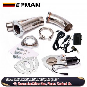 EPMAM 2" /2.25" / 2.5" / 2.75" / 3" / 3.5" Exhaust Cutout Electric Dump Y-PIPE Catback Cat Back Turbo Bypass Steel EP-CUTOUT