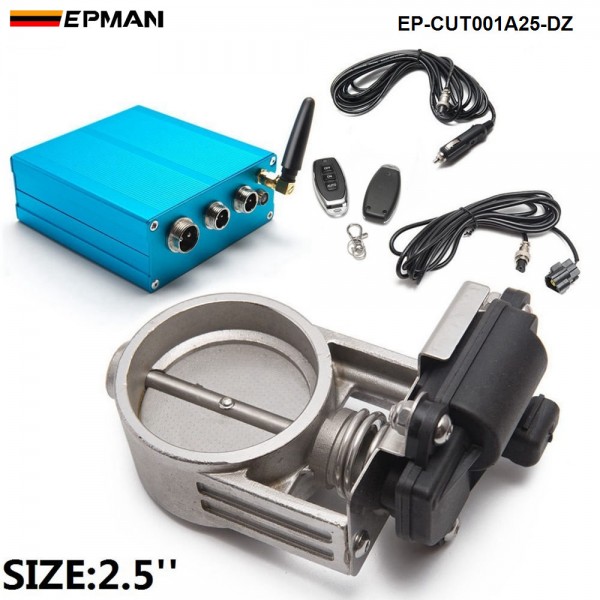 EPMAN -2"/2.25"/2.5"/2.75"/3" Vacuum Exhaust Cutout Electric Control Valve Kit With Vacuum Pump 