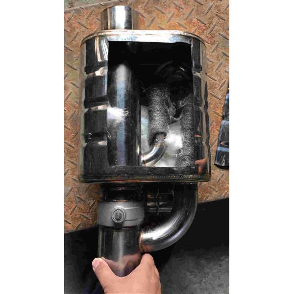 2.25" Outlet Tip / Inlet Weld On Single Exhaust Muffler with different sounds/Dump Valve Exhaust Cutout EPQDMF225