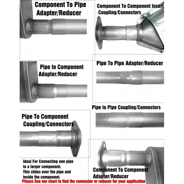 2.5 to 3 exhaust adapter