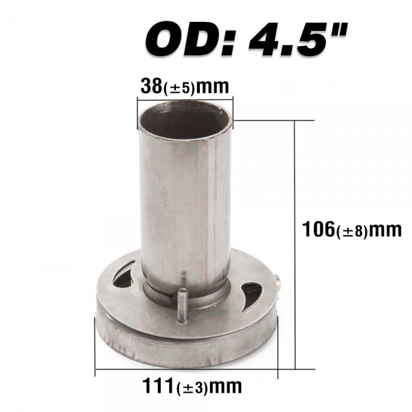 EPMAN -Universal Muffler Silencer Round Tip For 4.5" Round Tip Muffler EP-XS45 EPMAN -Universal Muffler Silencer Round Tip For 4.5" Round Tip Muffler EP-XS45