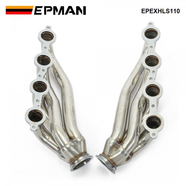 EPMAN Universal LS Swap Conversion Exhaust Headers LS1, LS2, LS3, LS6, LS Engines Truck & SUV,4.8L, 5.3L, 5.7L, 6.0L, 6.2L Engines, V8 Engines EPEXHLS110