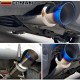 EPMAN 12PCS/Carton Car motorbike Exhaust systems Muffler Tip Universal Stainless steel styling Silencer tail pipe Burnt Tip (Pre-Order)