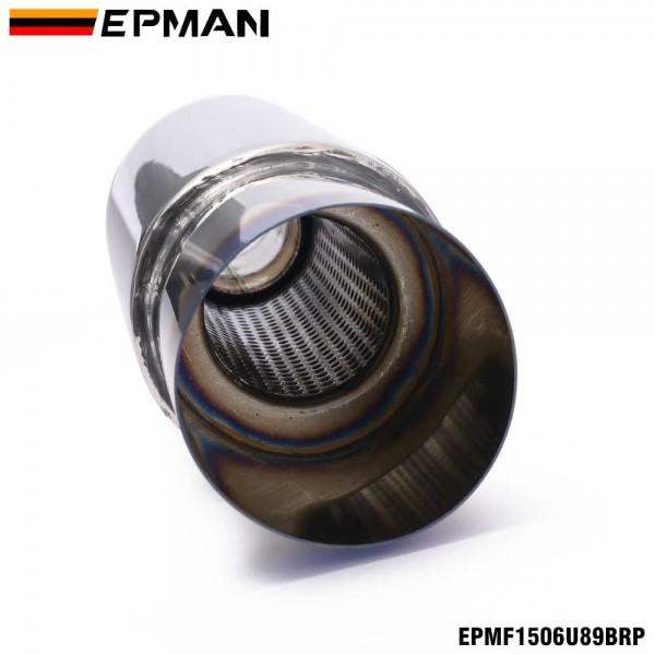 EPMAN 12PCS/Carton Car motorbike Exhaust systems Muffler Tip Universal Stainless steel styling Silencer tail pipe Burnt Tip (Pre-Order)