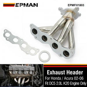 EPMAN Stainless Race Manifold Header For Honda Civic EX 2001-2005 1.7L SOHC D17A2 Exhaust System EPMFH1803