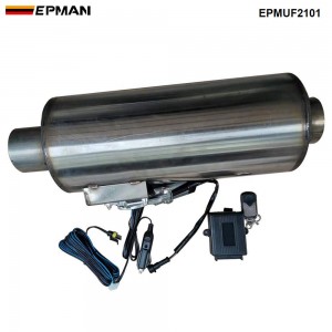 (MOQ : 30SETS)  EPMAN - Auto Exhaust Pipe Remote Control Valve Exhaust Muffler Stainless Steel Remote Control Switch Sound Exhaust EPMUF2101