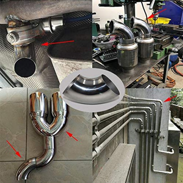 EPMAN Stainless Steel 1.5", 1.75" 2", 2.25", 2.5", 2.75", 3", 3.5", 4" Weld Long Radius 90 Elbows for Car Modified Exhaust Elbow Pipe, Exhaust Downpipe Cutout Stair Handrail etc. EPMAN Stainless Steel 1.5", 1.75" 2", 2.25", 2.5", 2.75", 3", 3.5", 4" Weld Long Radius 90 Elbows for Car Modified Exhaust Elbow Pipe, Exhaust Downpipe Cutout Stair Handrail etc.