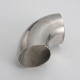 EPMAN Stainless Steel 1.5", 1.75" 2", 2.25", 2.5", 2.75", 3", 3.5", 4" Weld Long Radius 90 Elbows for Car Modified Exhaust Elbow Pipe, Exhaust Downpipe Cutout Stair Handrail etc.