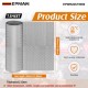 EPMAN 50SHEETS/CARTON Exhaust Heat Shield Automotive Embossed SS304 Heat Shield Muffler Exhaust Wrap, 19.7" x 19.7"/27.6" for Heat Barrier, Fire Wall, Exhaust Wrap EPWR22ST5050