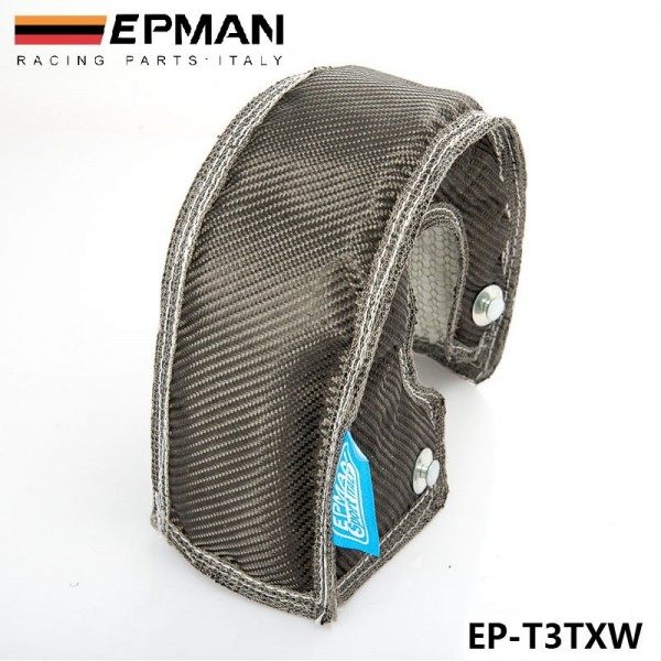 EPMAN T3 Carbon Fiber Turbo Blanket Heat Shield Cover High Performance For GT37 GT30 EP-T3TXW