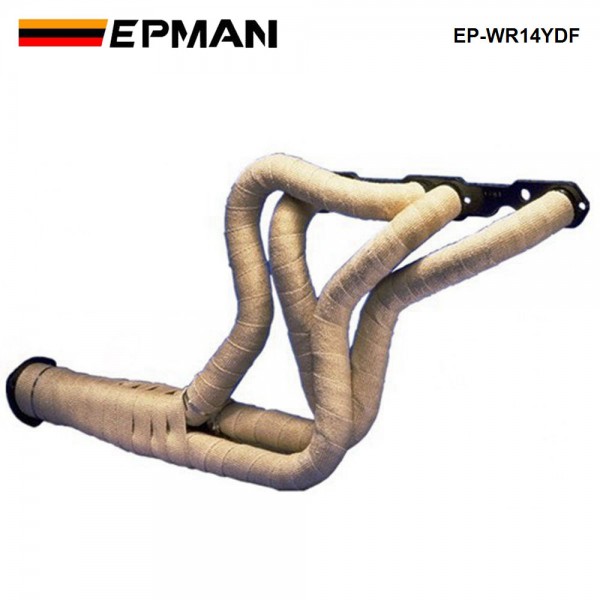 PERFORMANCE THERMAL HEAT MANIFOLD EXHAUST SYSTEM WRAP BROWN 2" wide  x 10meter long EP-WR14YDF
