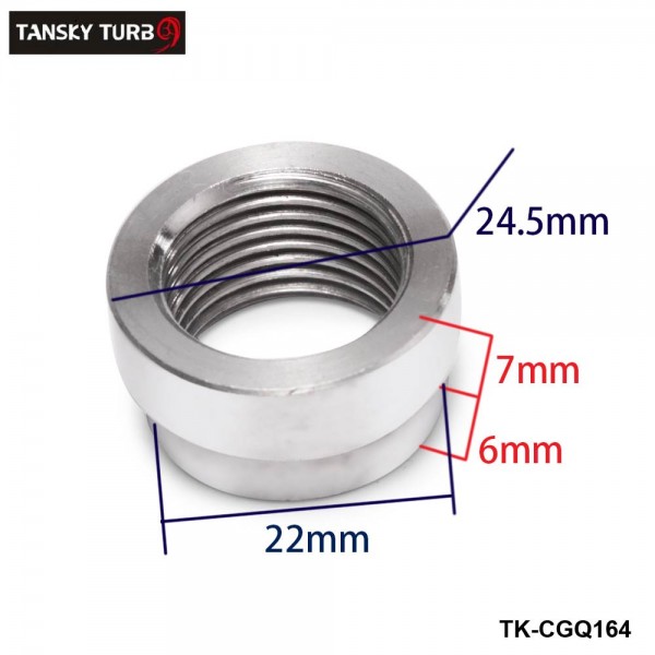  TANSKY -304 Stainless Steel Wideband Lambda Oxygen Sensor AFR Boss Nut Exhaust Fueling M18 x 1.5 TK-CGQ164 