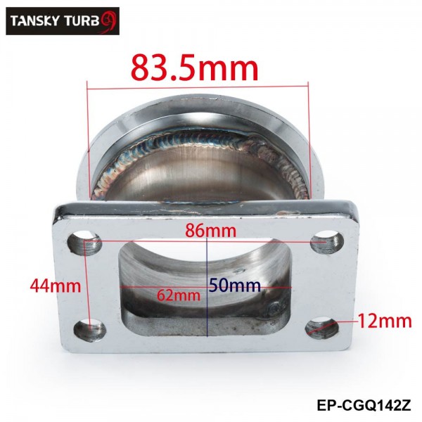 EPMAN Steel Adaptor for T3 4 Bolts to 3" V-Band Flange For Toyota Acura Honda BMW EP-CGQ142Z
